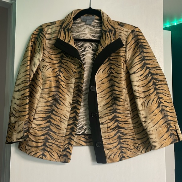 Eccoci Tiger Print Blaser/Jacket - Picture 4 of 8
